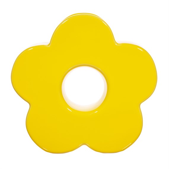 Yellow Flower Shaped Vase