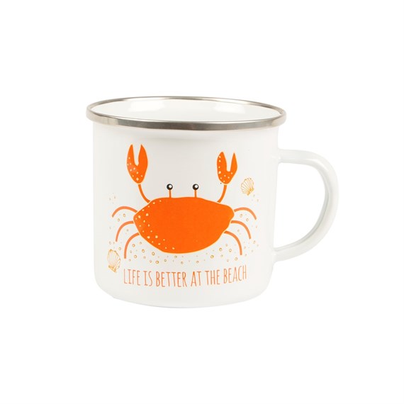 Crab Enamel Mug