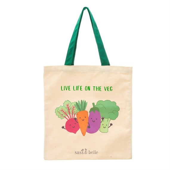 Live Life On The Veg Tote Bag
