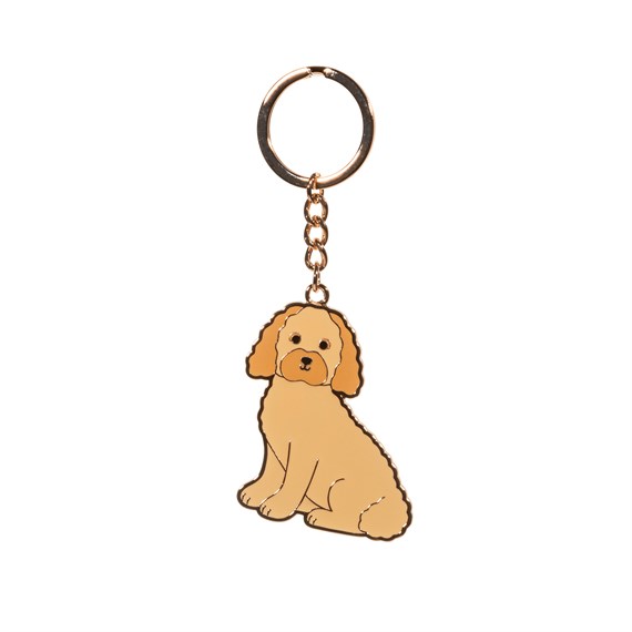 Cockapoo Enamel Keyring