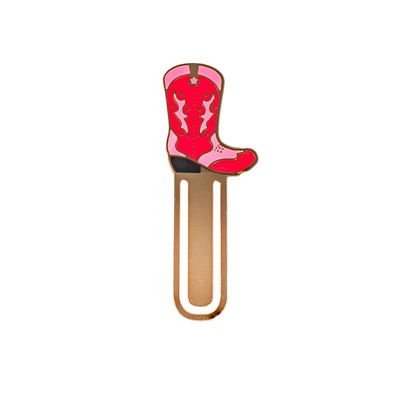 Cowboy Boot Metal Bookmark