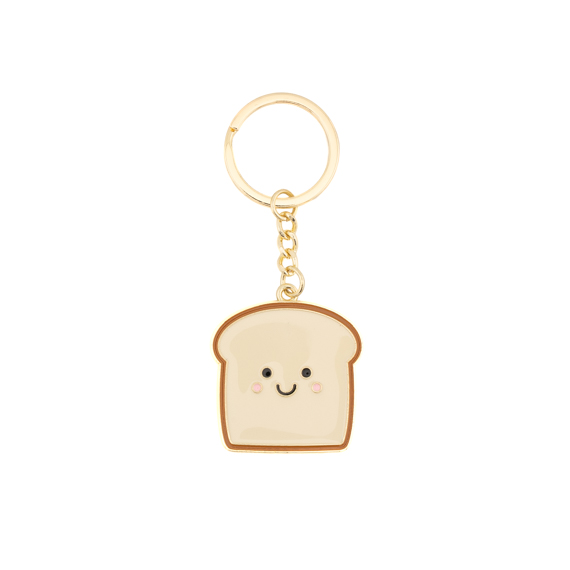 Bread Enamel Keyring