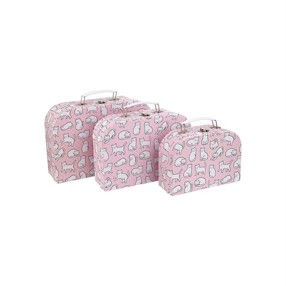 Cutie Cat Suitcases - Set of 3