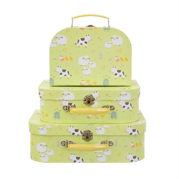 Farmyard Friends Suitcases - Set of 3