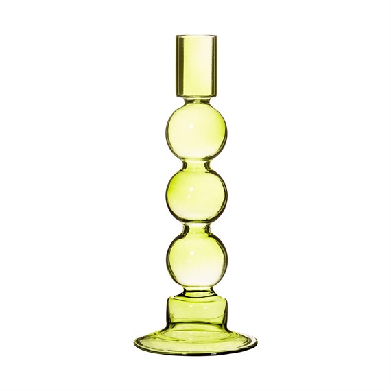 Bubble Candle Holder Olive Green