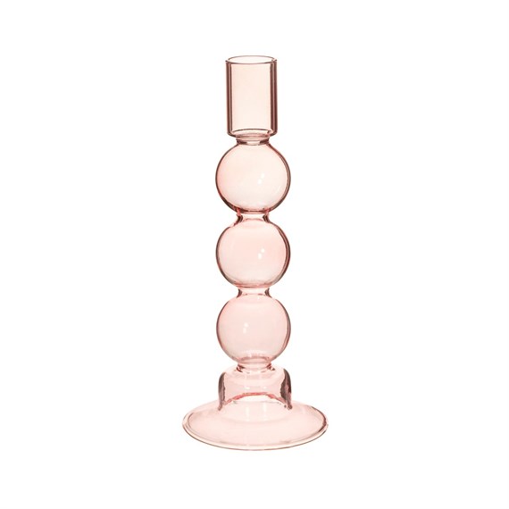 Bubble Candle Holder Pink