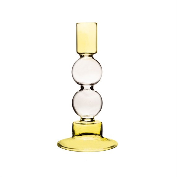 Olive & Grey Two Tone Bubble Candle Holder