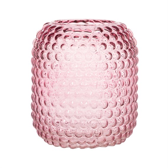 Pink Glass Bobble Vase