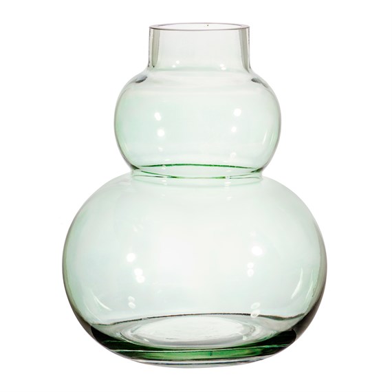 Glass Pebble Vase Pale Green