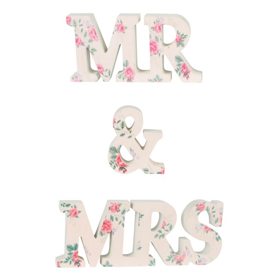 Mr & Mrs Floral Lady Jeanne Letter