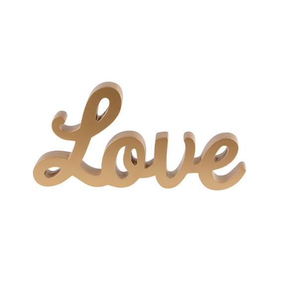 Gold Love Standing Letters