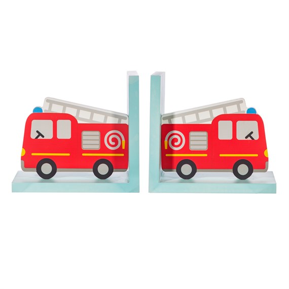 Fire Engine Red Bookends