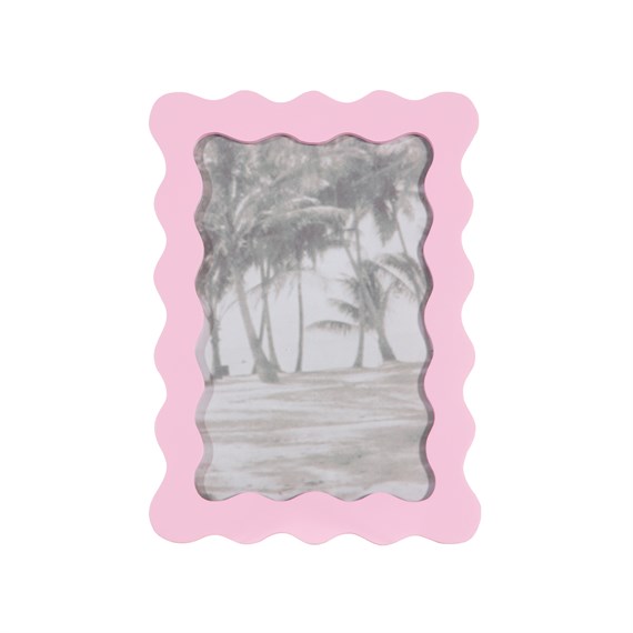 Wiggle Border Frame Pink