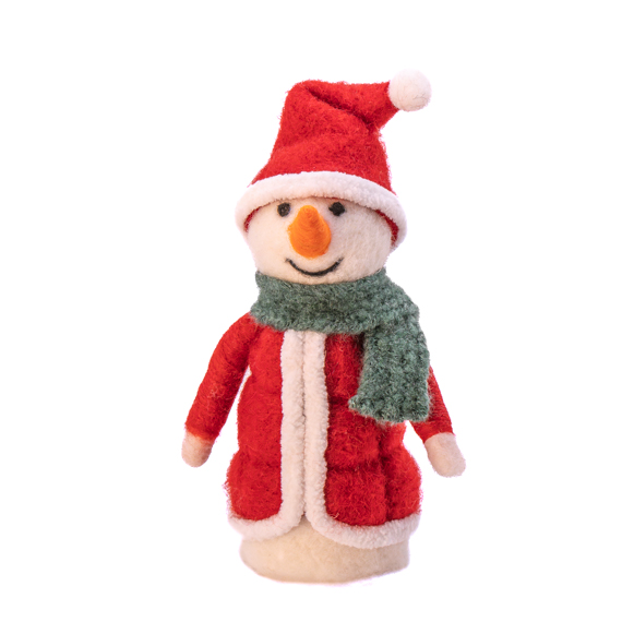 Santa Snowman Felt Decoration