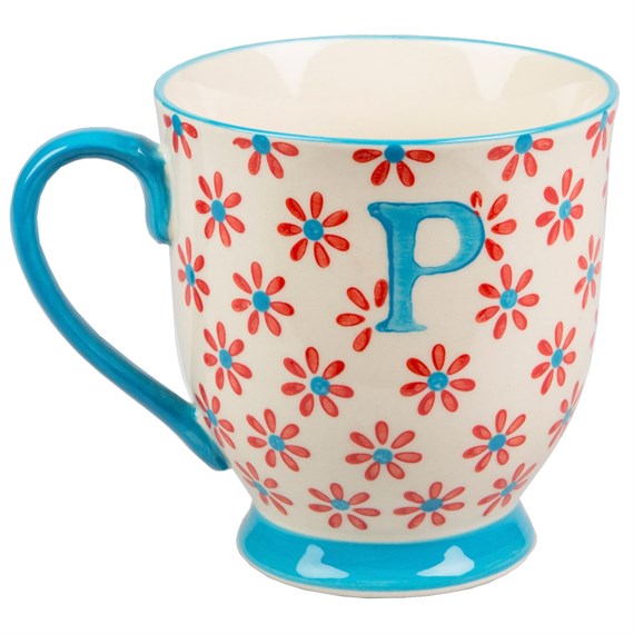 Bohemian Mug Letter P