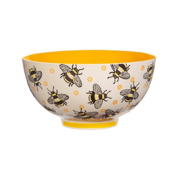 Busy Bees Yellow Bowl