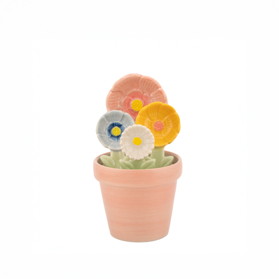 Flower Measuring Spoons - with pot