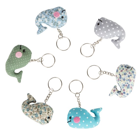 Vintage Mini Whale Keyring