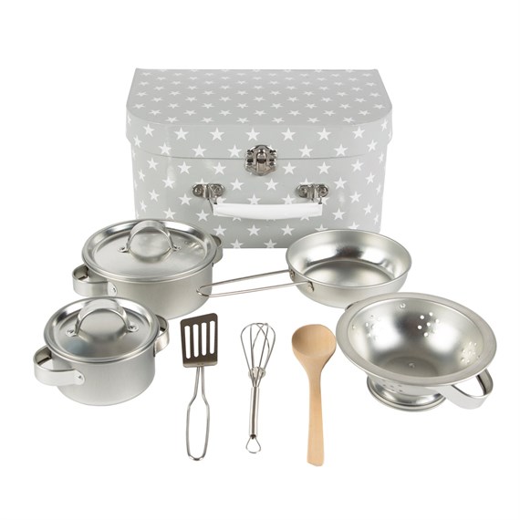 Grey Stars Play Cooking Set