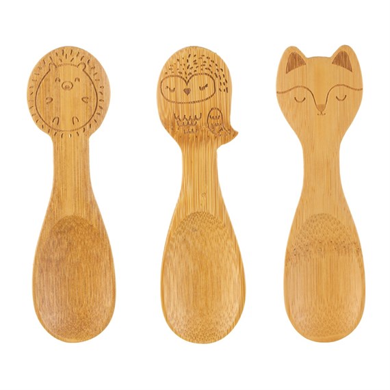 Woodland Baby Bamboo Spoons - Set of 3
