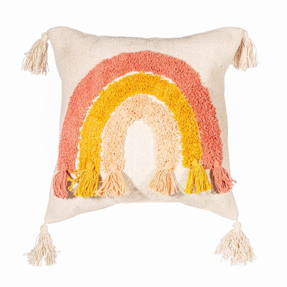 Earth Rainbow Tufted Cushion