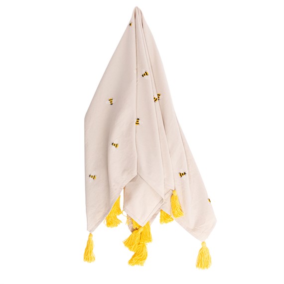 Bee Print Blanket Throw