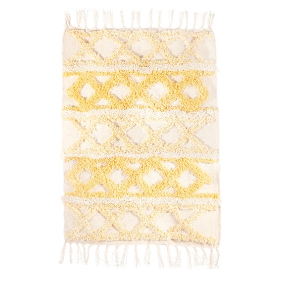 Yellow Zigzag Rug