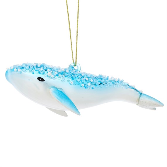 Wonderland Humpback Whale Shaped Bauble