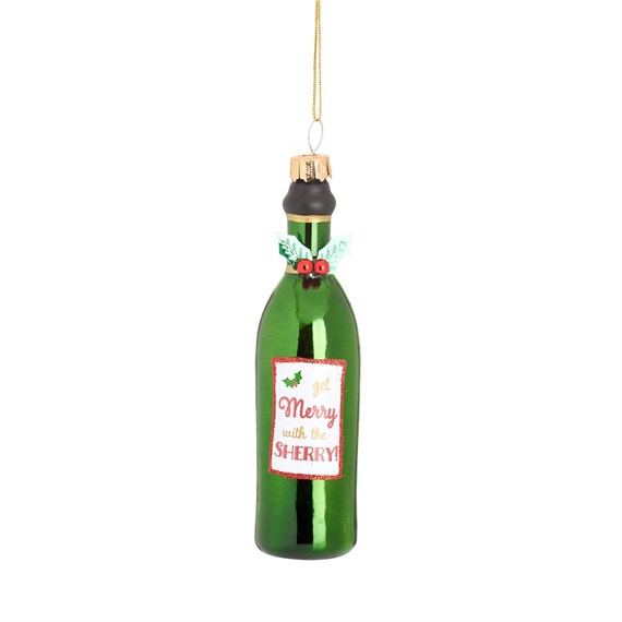 Sherry Bottle Shaped Bauble