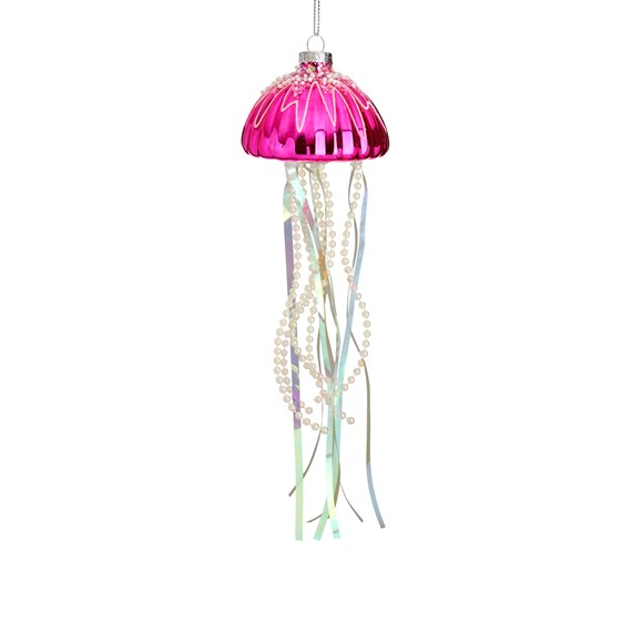 Pink Jellyfish Shaped Bauble