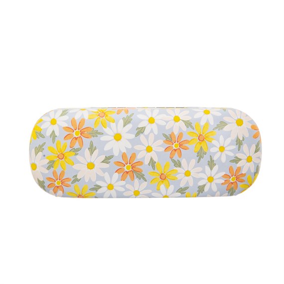 Blue Daisy Glasses Case