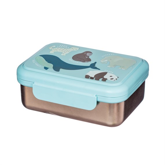 Endangered Animals Metal Lunch Box