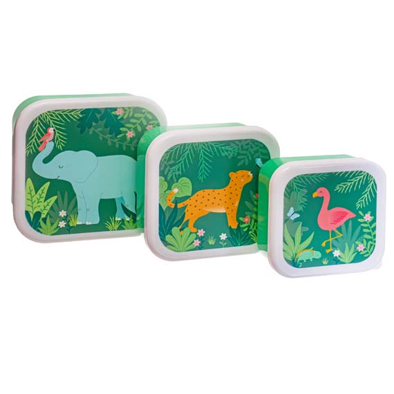Jungle Friends Lunch Boxes - Set of 3