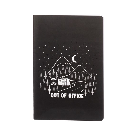 Out of Office Black A5 Notebook