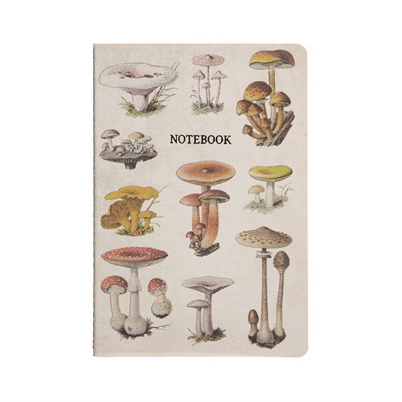 Vintage Mushrooms A5 Notebook