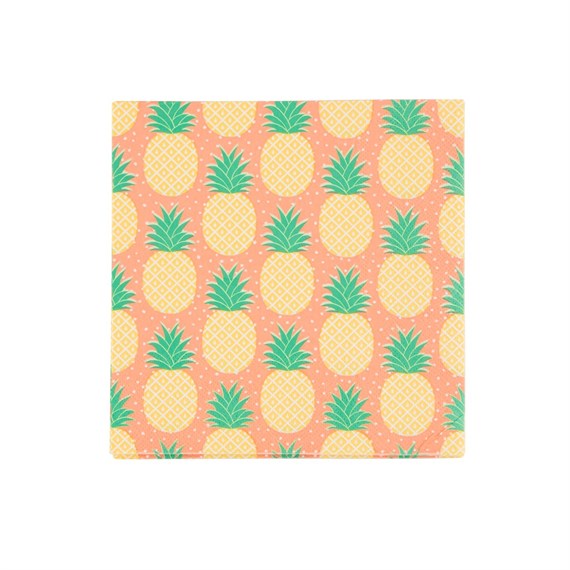 Set of 20 Tropical Summer Pineapple Napkins