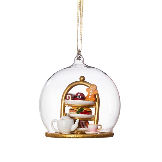 Christmas Tea Dome Bauble