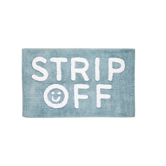 Strip Off Bath Mat Blue