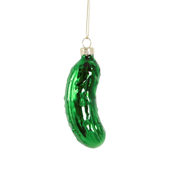 Gherkin Shaped Bauble Green