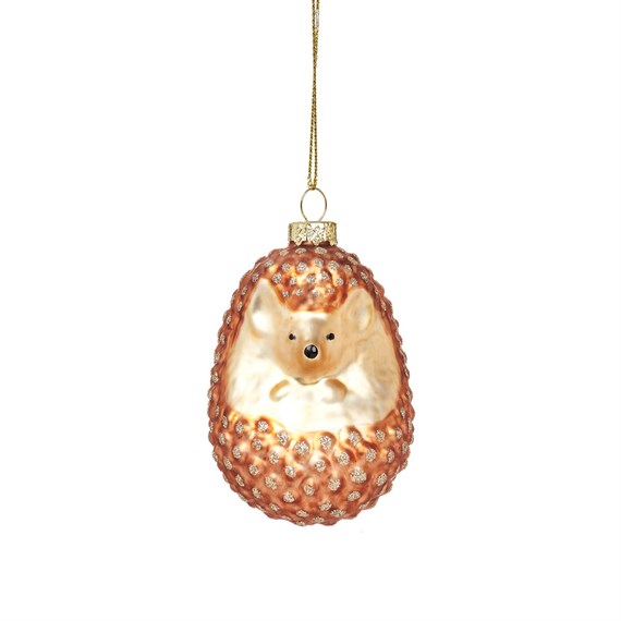 Woodland Hedgehog Shaped Bauble