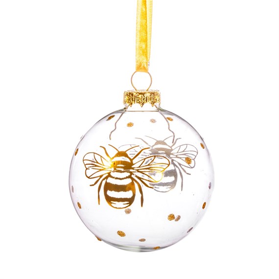 Golden Bee Bauble