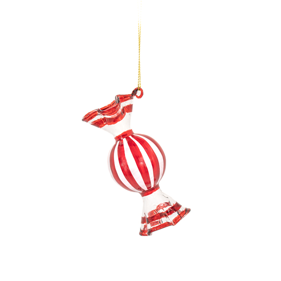 Candy Stripe Sweet Shaped Bauble
