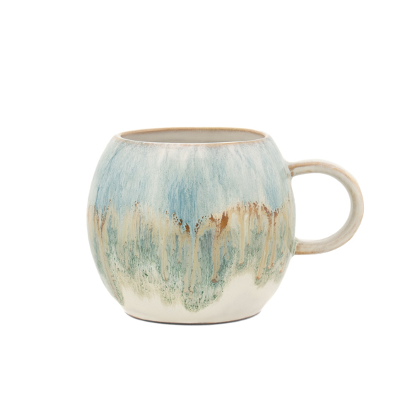 Coralie Teal & Green Mug