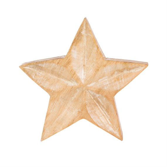 Whitewashed Standing Star Medium