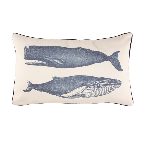 Vintage Whales Cushion