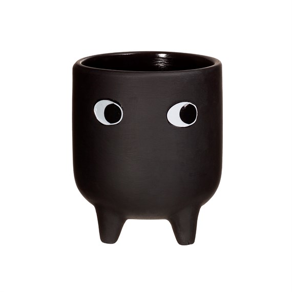 Little Leggy Terracotta Black Planter