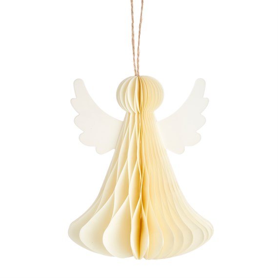 White Angel Honeycomb Paper Decoration