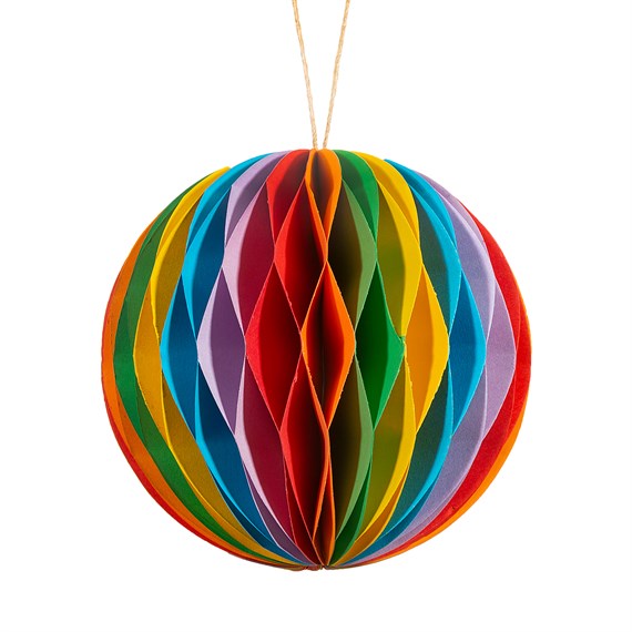 Rainbow Honeycomb Paper Hanging Decoration