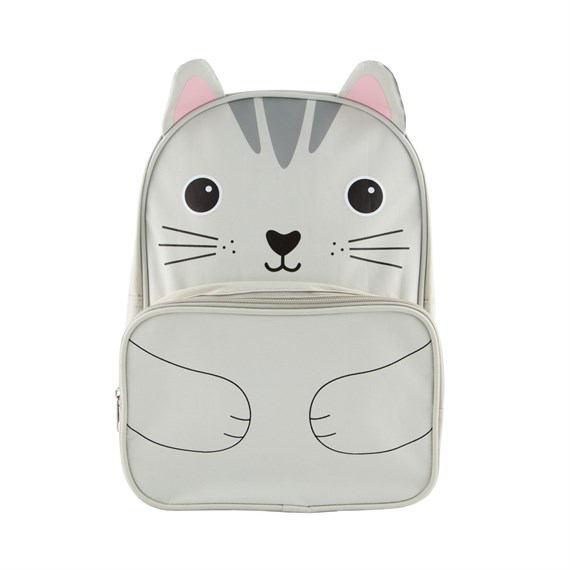 Nori Cat Kawaii Friends Grey Backpack