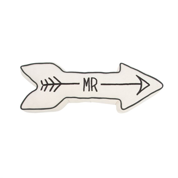 Exclusive Mr Arrow Novelty Cushion